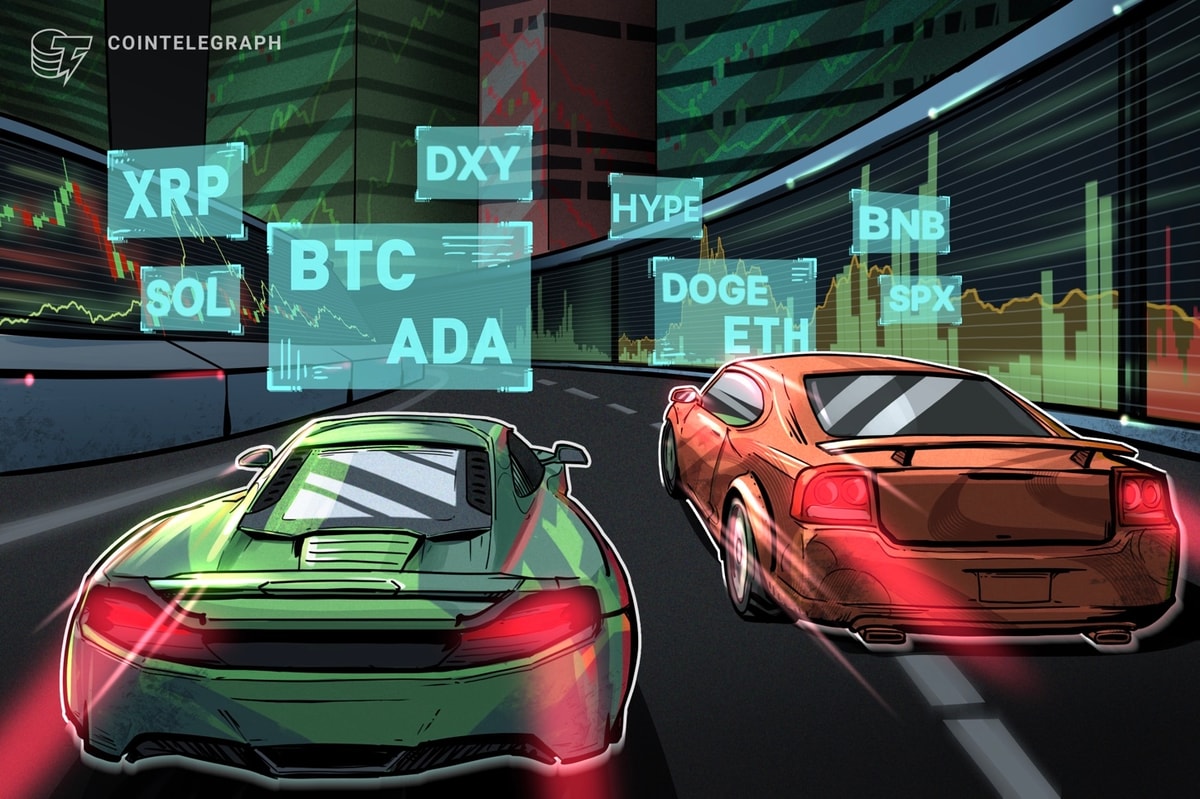 Price predictions 10/27: SPX, DXY, BTC, ETH, BNB, XRP, SOL, DOGE, ADA, HYPE